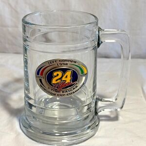1998 Jeff Gordon #24 3-Time Nascar Winston Cup Champion collectors Glass Mug Cup